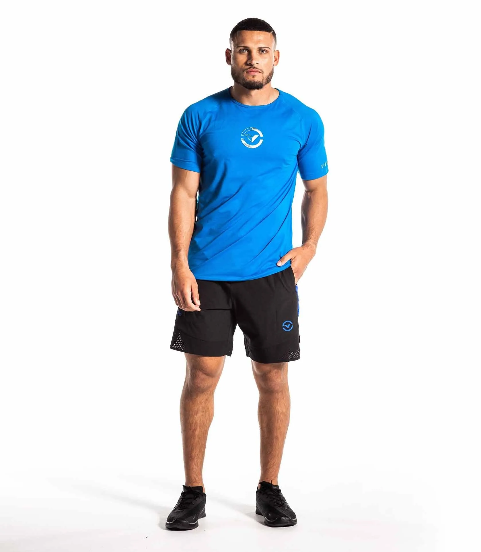 ORIGIN V3 ACTIVE SHORTS - BLACK/LEGACY BLUE