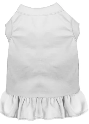 Plain Pet Dress White Sm