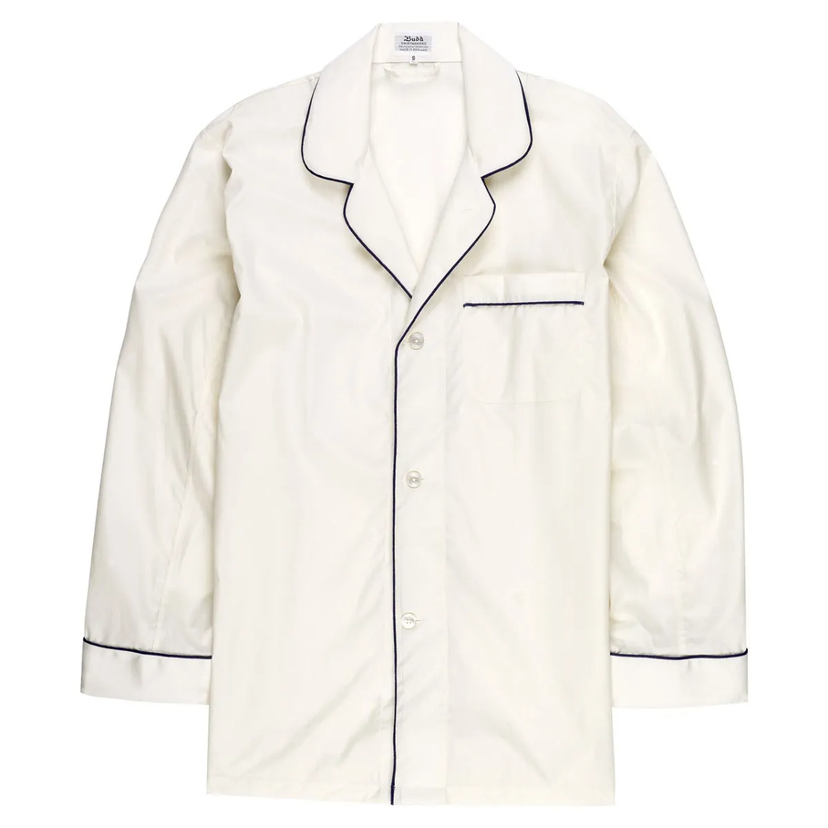 Plain Poplin Pyjamas in Cream