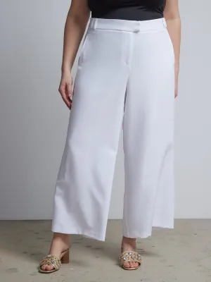 Plus Wide Leg High Rise Pants