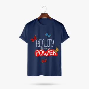 Power - Polycotton Graphic T-Shirt for Women