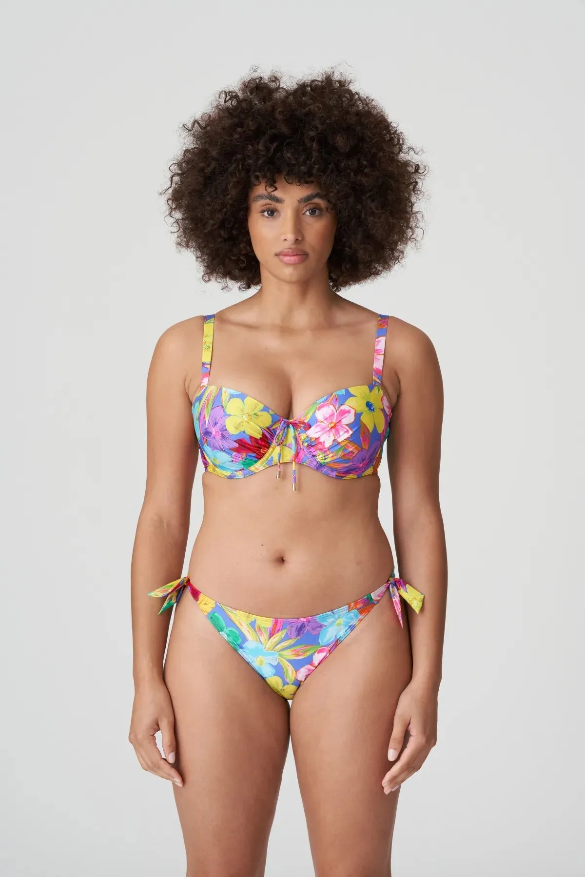 PrimaDonna Swimwear - Sazan Bikini Briefs Waist Ropes Blue Bloom