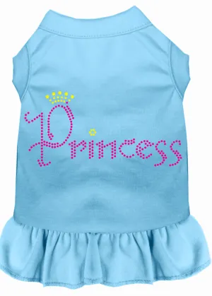 Princess Rhinestone Dress Baby Blue 4x