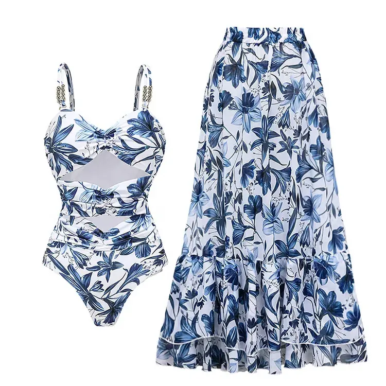 Rae - Floral Patterned Two-Piece Swimwear Set