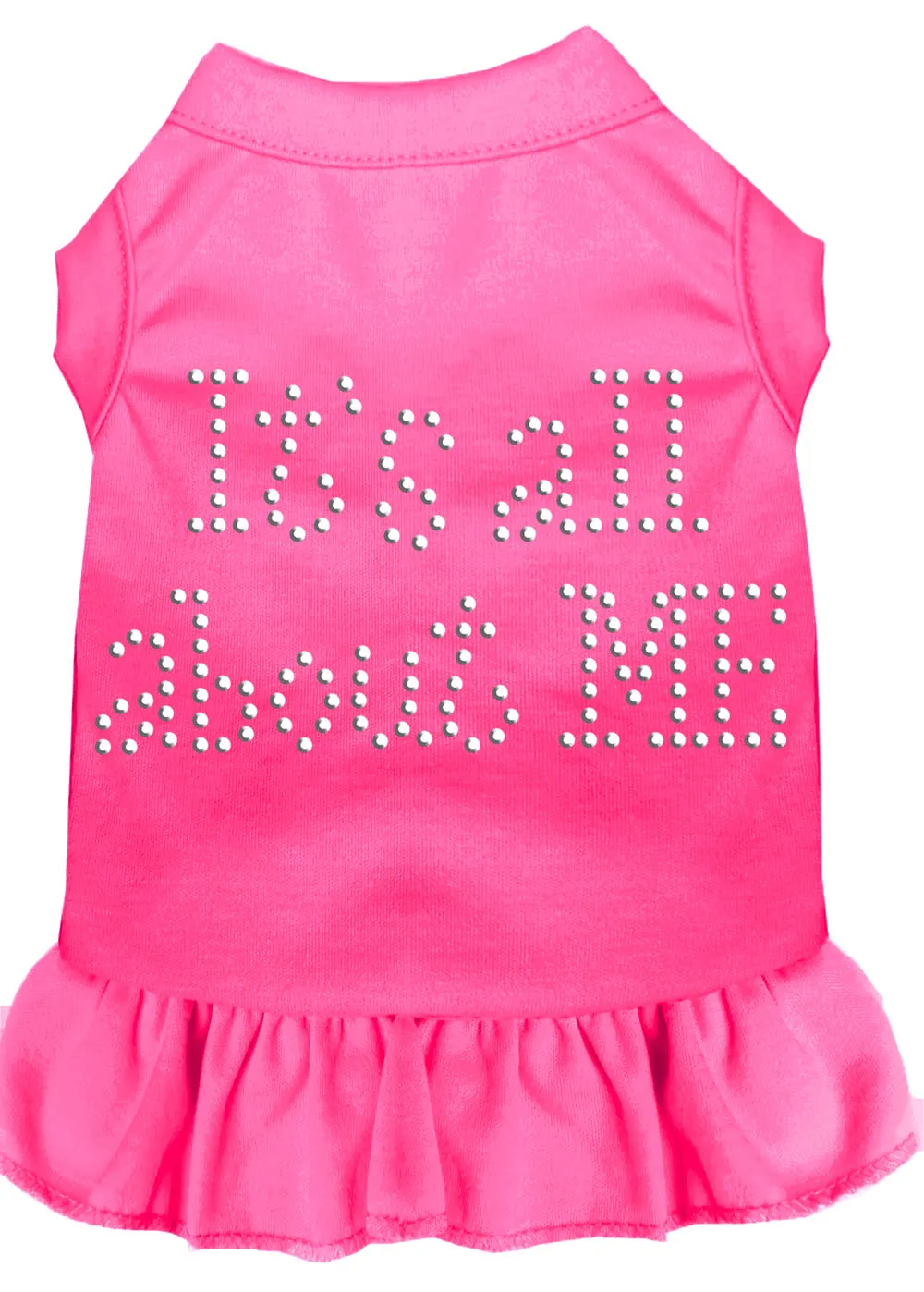 Rhinestone All About Me Dress Bright Pink 4x