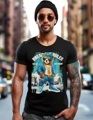 Rhinestones T Shirt Teddy Blue Car Exclusive | Grooveman Music TM