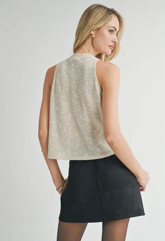 Sadie & Sage - Billie Knot Tank Oat