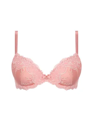 Splendeur Soie Pink Contour Plunge Bra