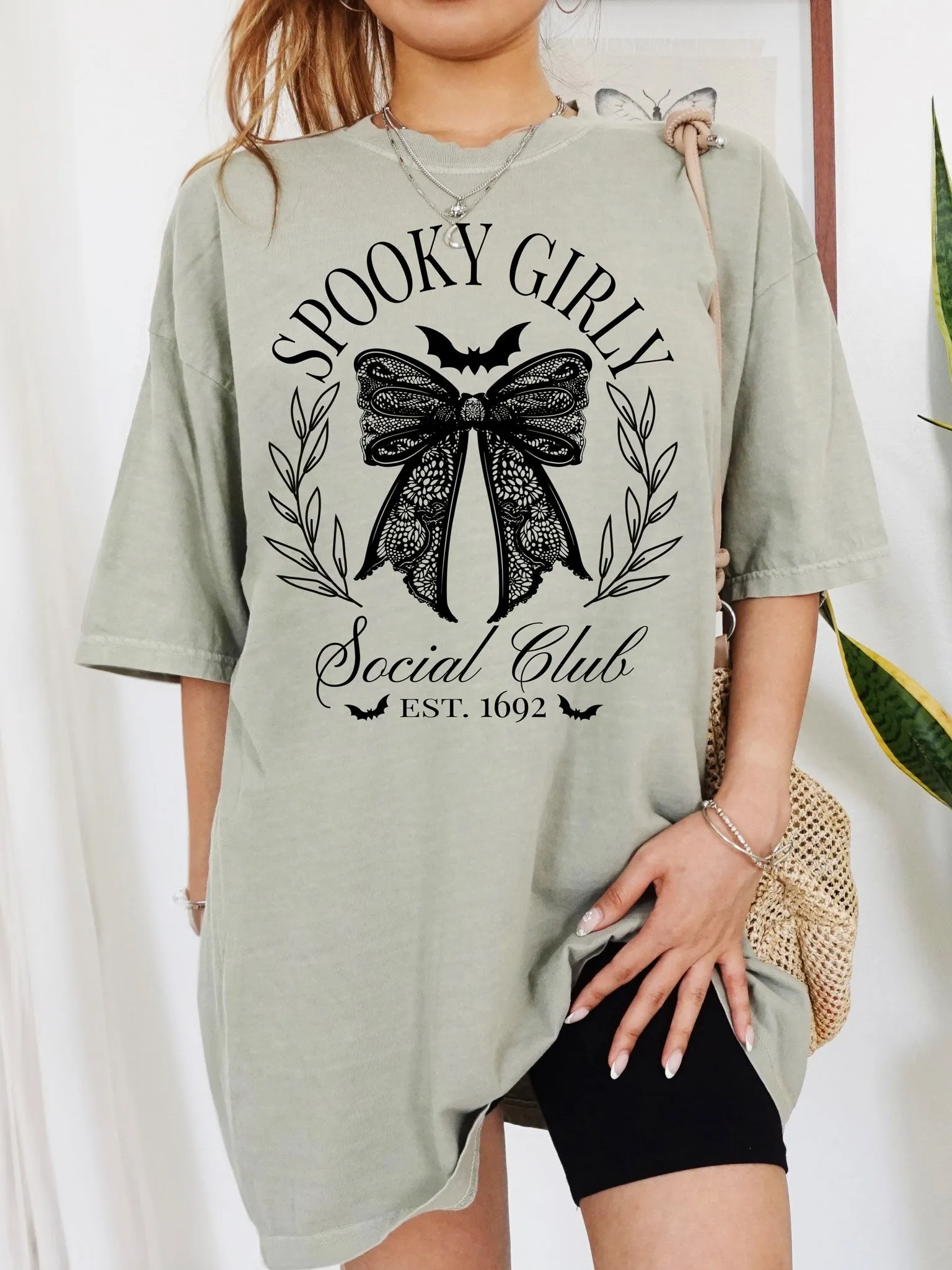 Spooky Girly Social Club Halloween Comfort Colors® Tshirt