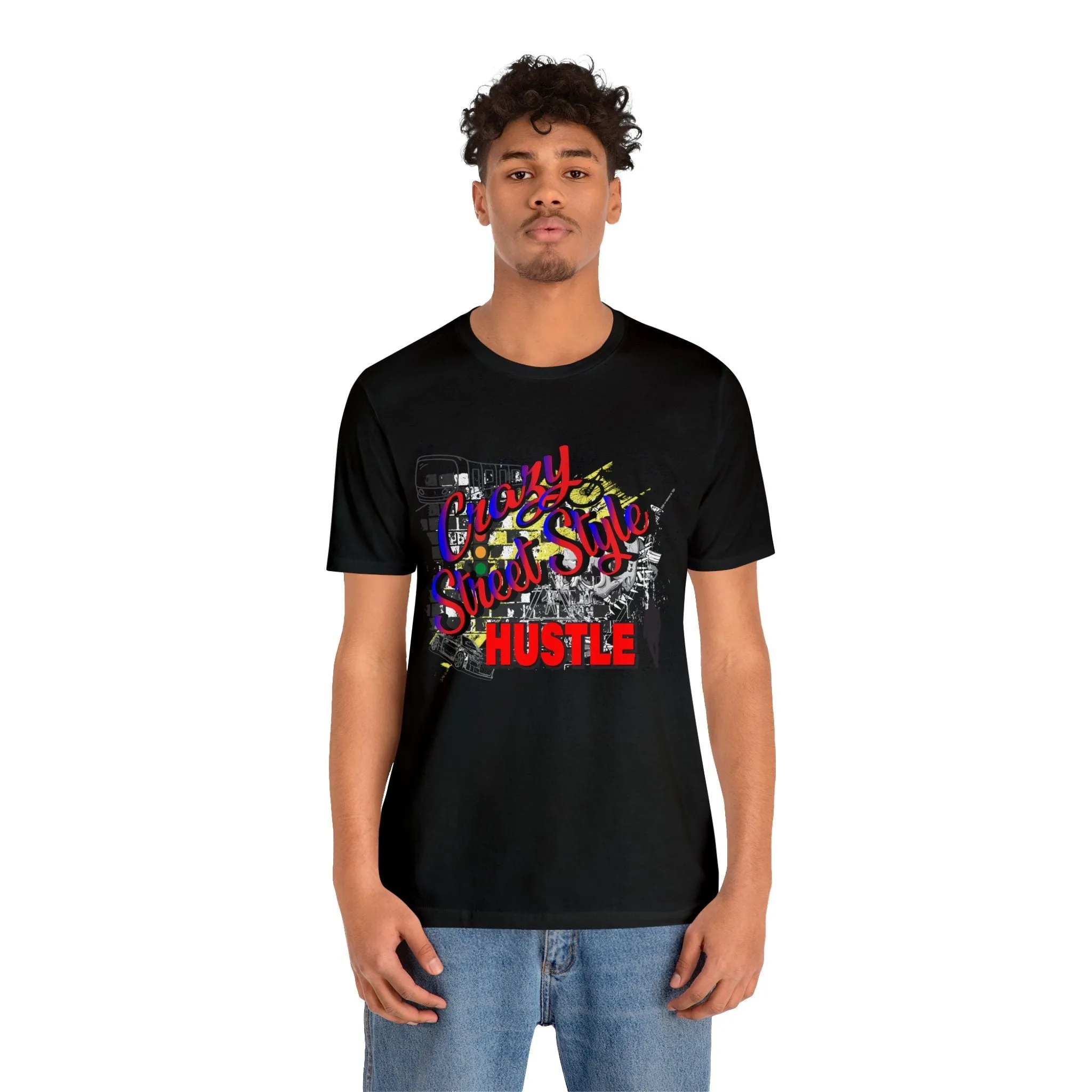 Street Style Hustle t shirt | Men and Women Trendy Positive Vibes Clothe | Colorful Lose fit dress T-shirt Design.