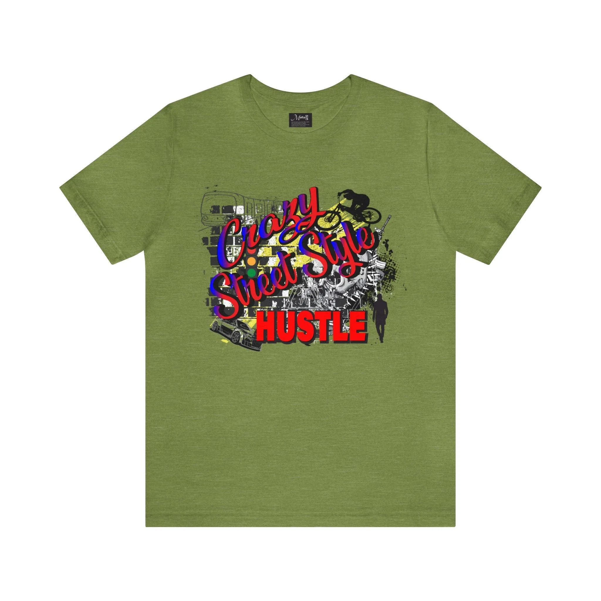 Street Style Hustle t shirt | Men and Women Trendy Positive Vibes Clothe | Colorful Lose fit dress T-shirt Design.
