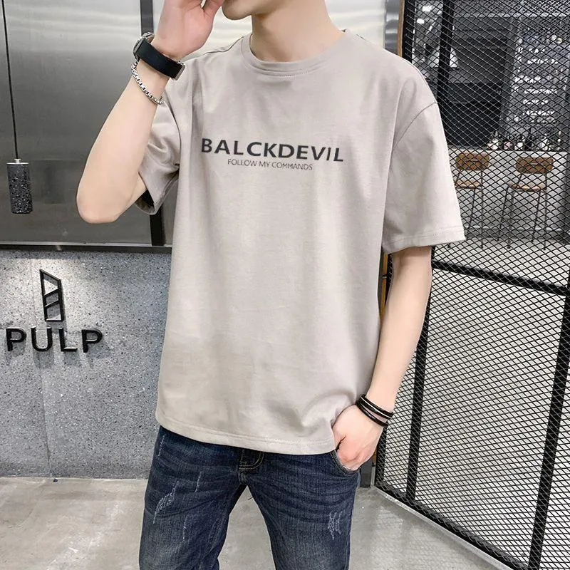 Summer Short Sleeve T-Shirt Trendy Loose INS Teens Tops T-Shirt