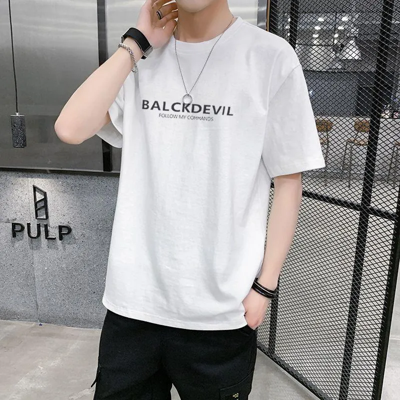 Summer Short Sleeve T-Shirt Trendy Loose INS Teens Tops T-Shirt