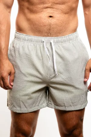 Swim Shorts - Seersucker Tea