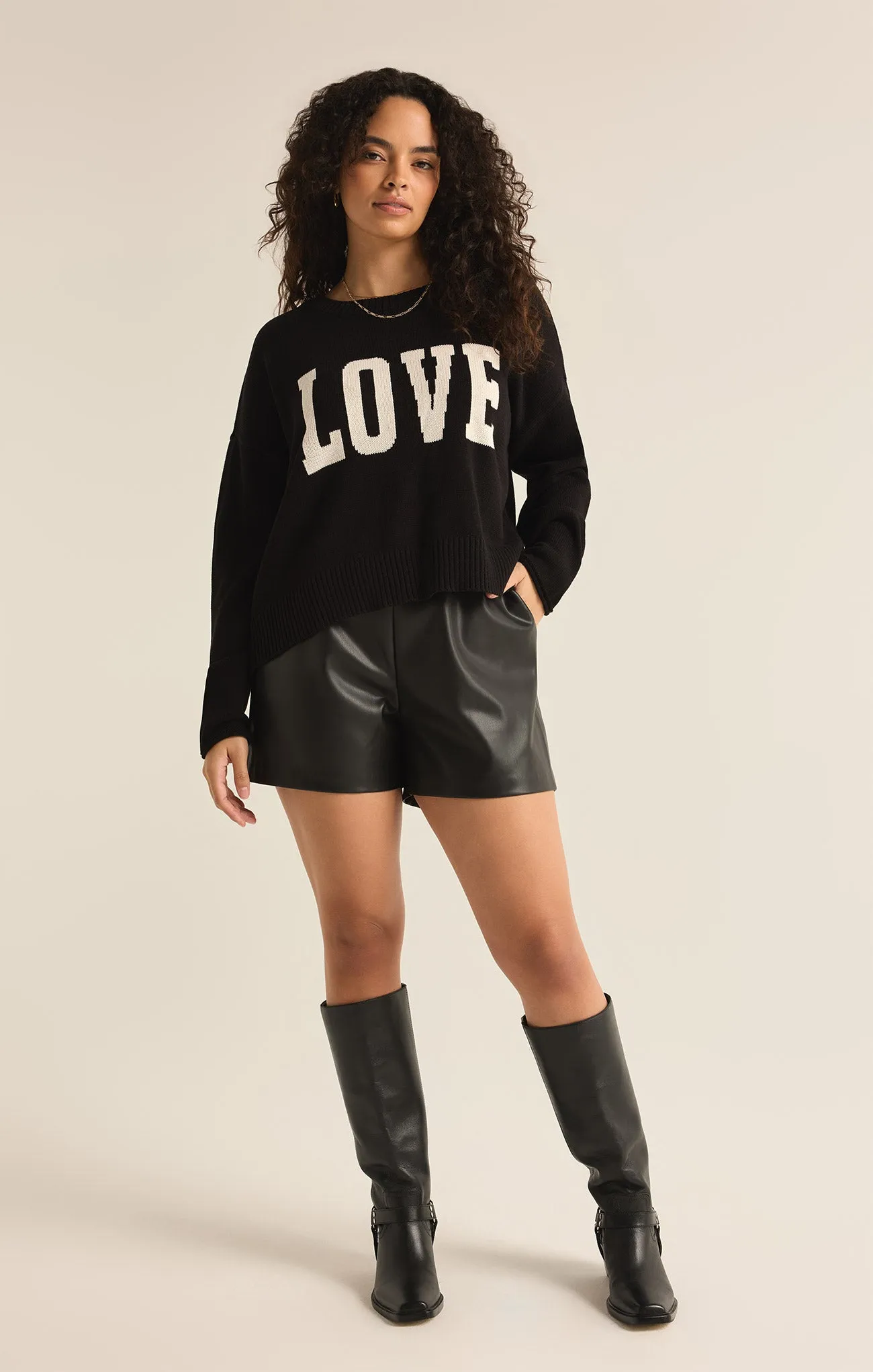 Tia Faux Leather Short