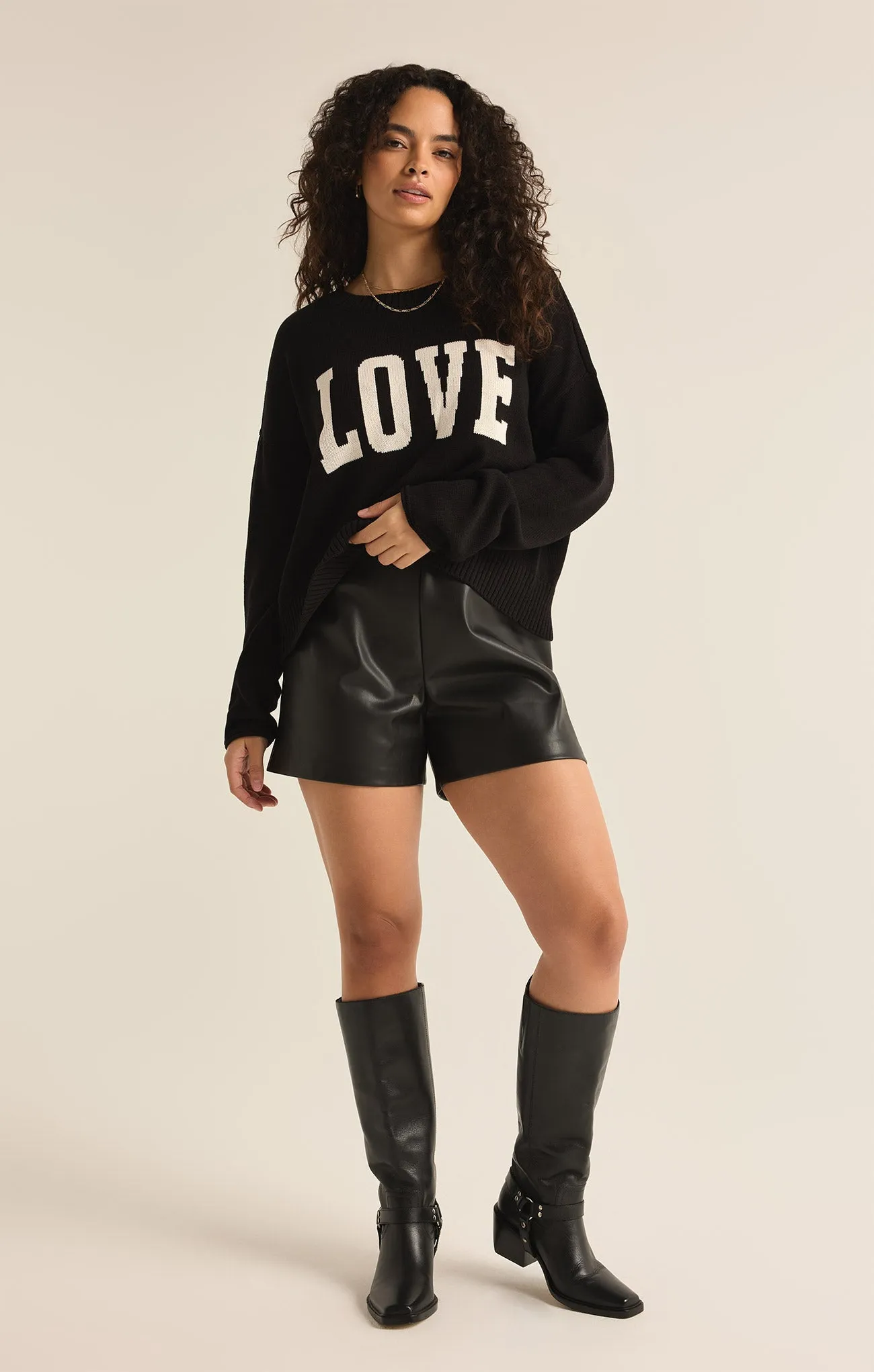 Tia Faux Leather Short