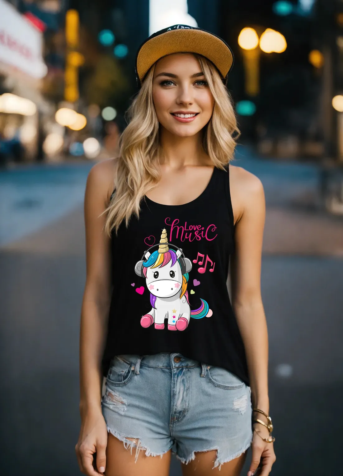 Unicorn Music Love Art Exclusive Tank Top | Grooveman Music