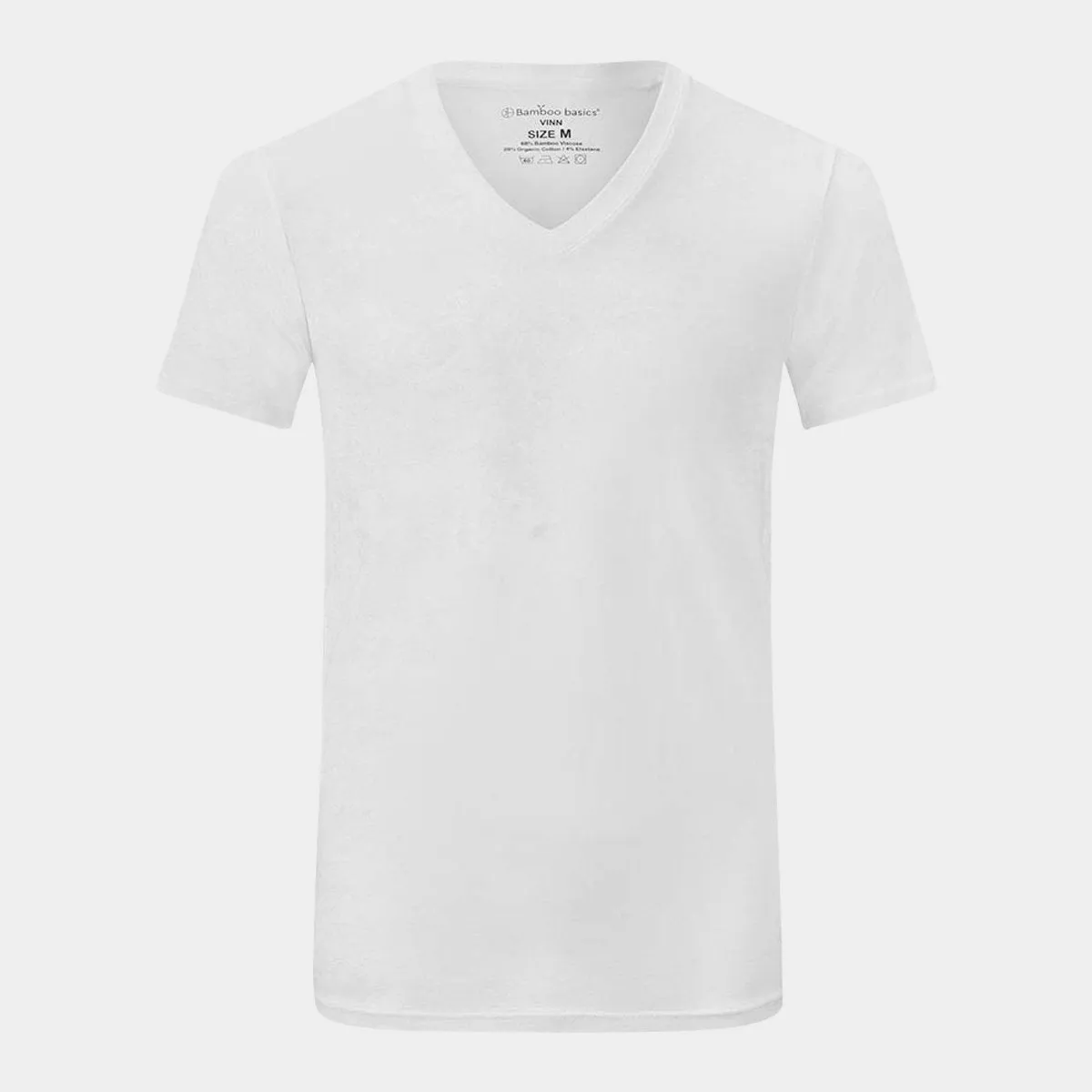 Vinn bambus slim fit T-shirt - Hvid 2 pak