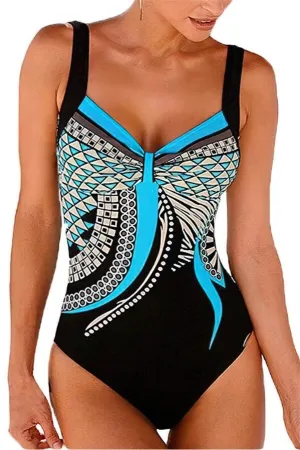 Women Push Up Plus Size One Piece Swimwear