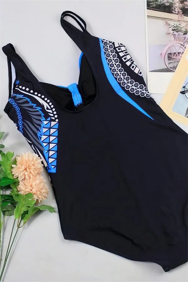 Women Push Up Plus Size One Piece Swimwear