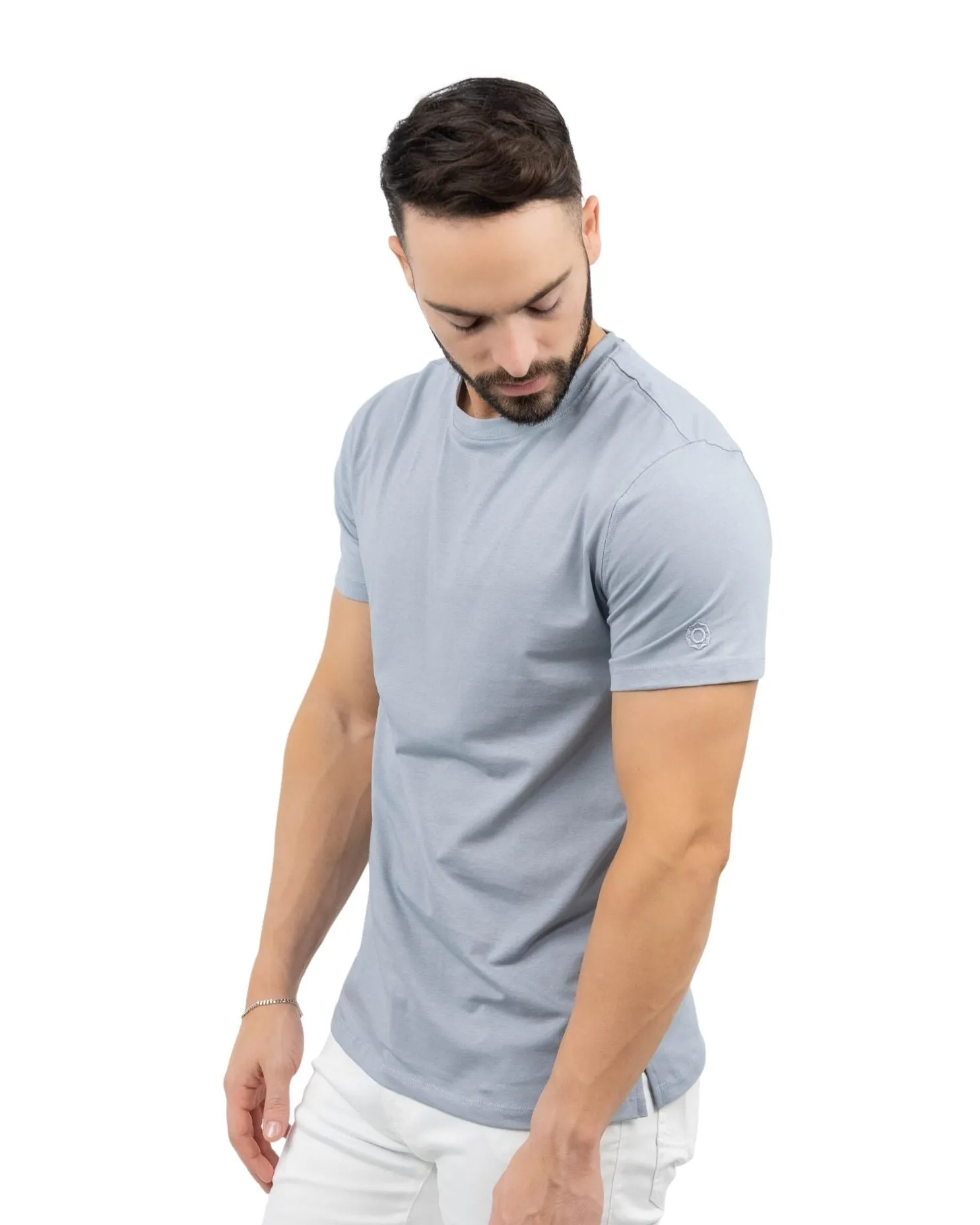 Zafiro Classic T-shirt Crew Neck - Grey